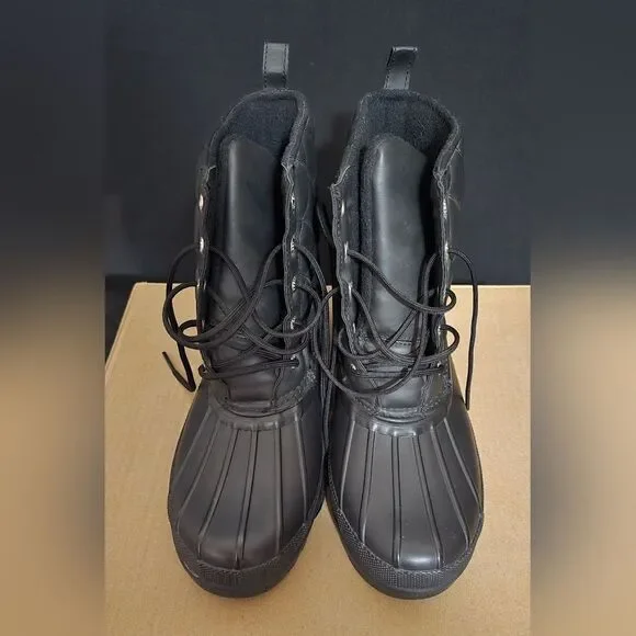 Sperry Ladies Duck Boots Women’s Size 6 Black Quilted Warm Waterproof - Picture 3 of 13